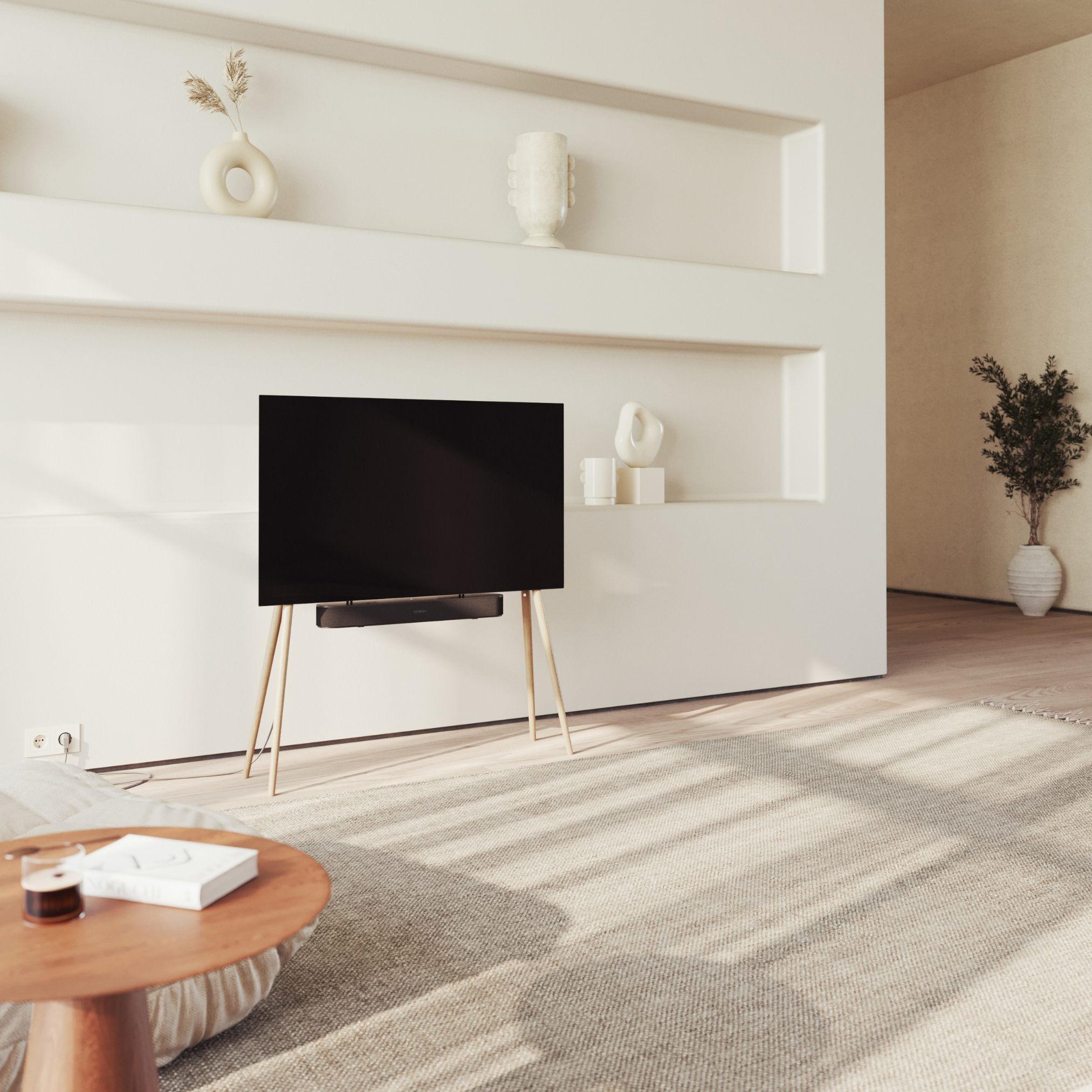 JALG TV-Stand Oak / Natural Oil Wax 42" - 55"